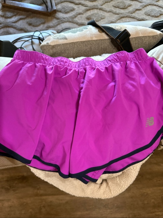 New Balance Pants - New Balance Women's Bright Magenta Running Shorts with Black Trim
